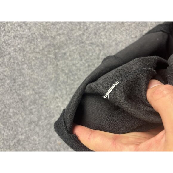 Madewell Jumpsuit Womens Small Black Textured Wide Leg Cropped Romper - Picture 9 of 9